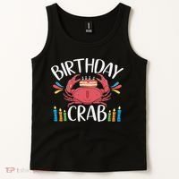 Crab Party Birthday Crab Birthday Tank Top thumb 2