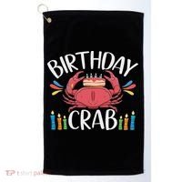 Crab Party Birthday Crab Birthday Golf Towel thumb 0