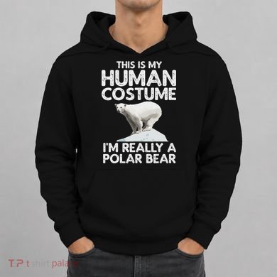 Cool Polar Bear For Women Human Costume Animal Halloween Hoodie