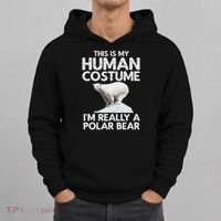 Cool Polar Bear For Women Human Costume Animal Halloween Hoodie thumb 0