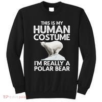 Cool Polar Bear For Women Human Costume Animal Halloween Sweatshirt thumb 0