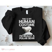 Cool Polar Bear For Women Human Costume Animal Halloween Sweatshirt thumb 2