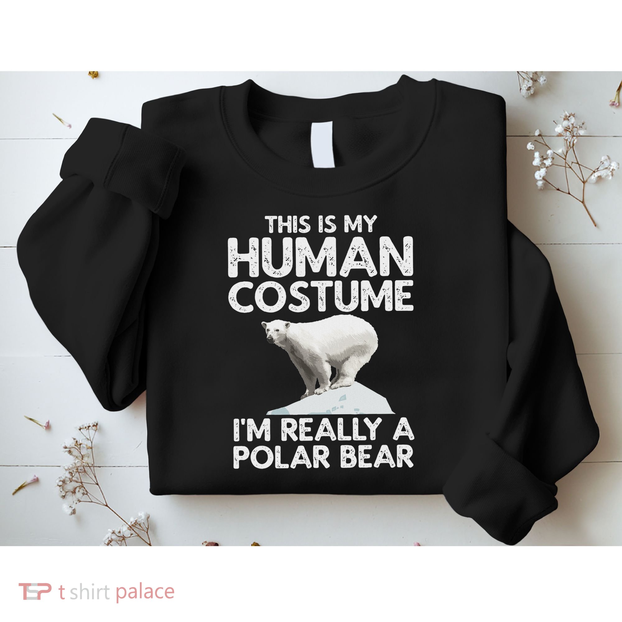 Cool Polar Bear For Women Human Costume Animal Halloween Sweatshirt