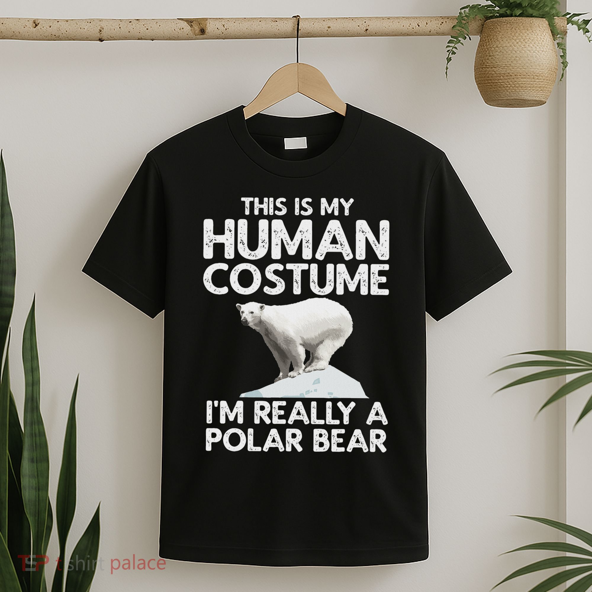 Cool Polar Bear For Women Human Costume Animal Halloween T-Shirt