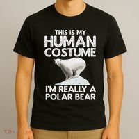 Cool Polar Bear For Women Human Costume Animal Halloween T-Shirt thumb 3
