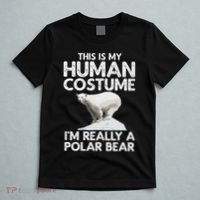 Cool Polar Bear For Women Human Costume Animal Halloween T-Shirt thumb 5