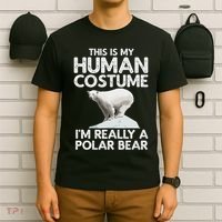 Cool Polar Bear For Women Human Costume Animal Halloween T-Shirt thumb 6