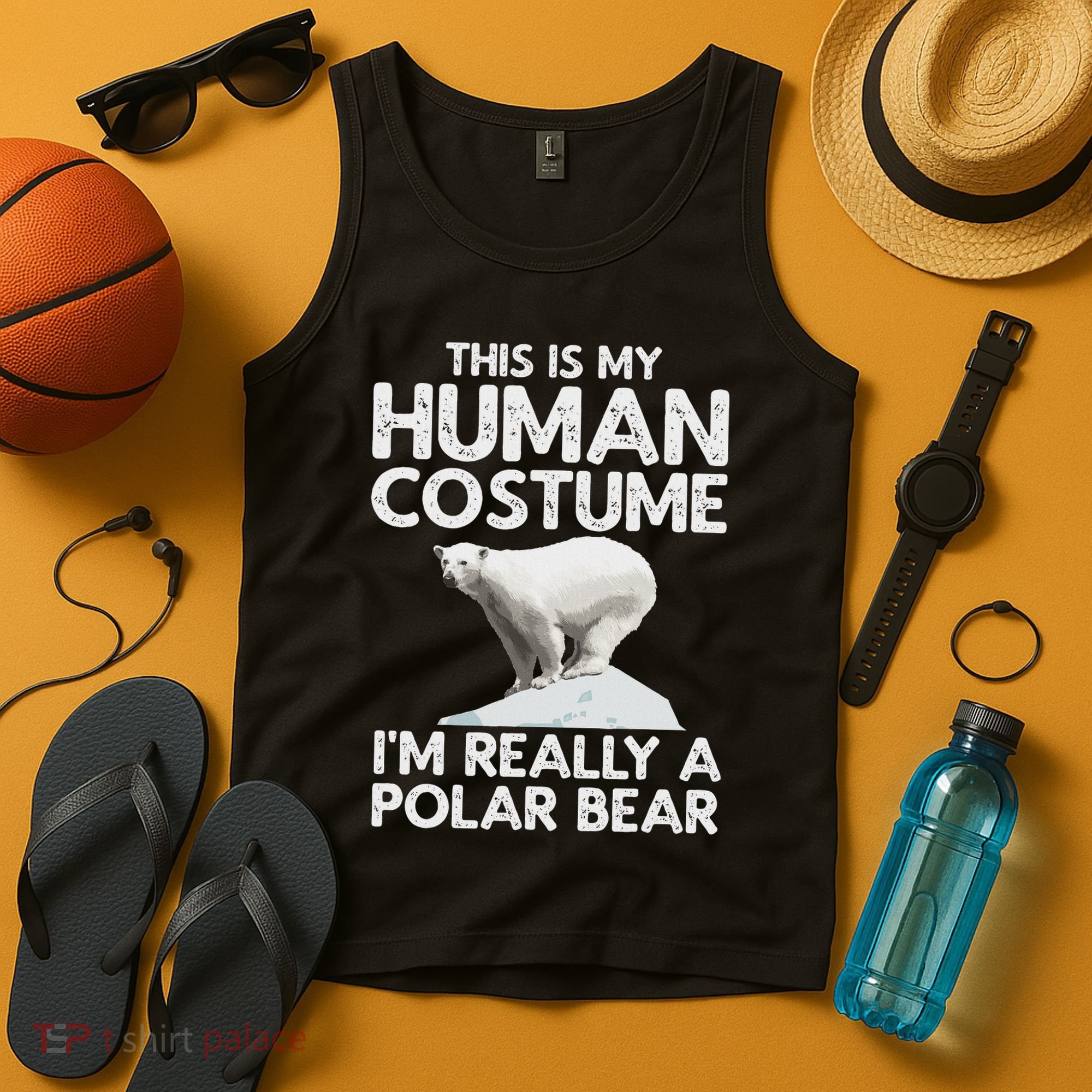 Cool Polar Bear For Women Human Costume Animal Halloween Tank Top