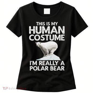 Cool Polar Bear For Women Human Costume Animal Halloween Women's T-Shirt