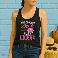 Coolest Play Bocce Ball Women's Tank Top thumb 2