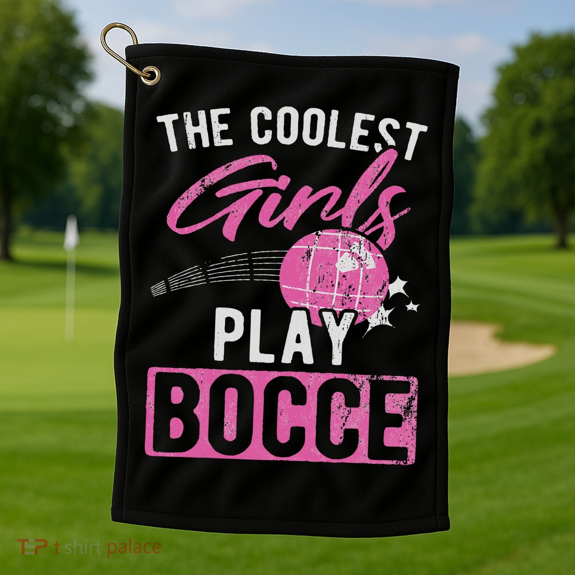 Coolest Play Bocce Ball Golf Towel