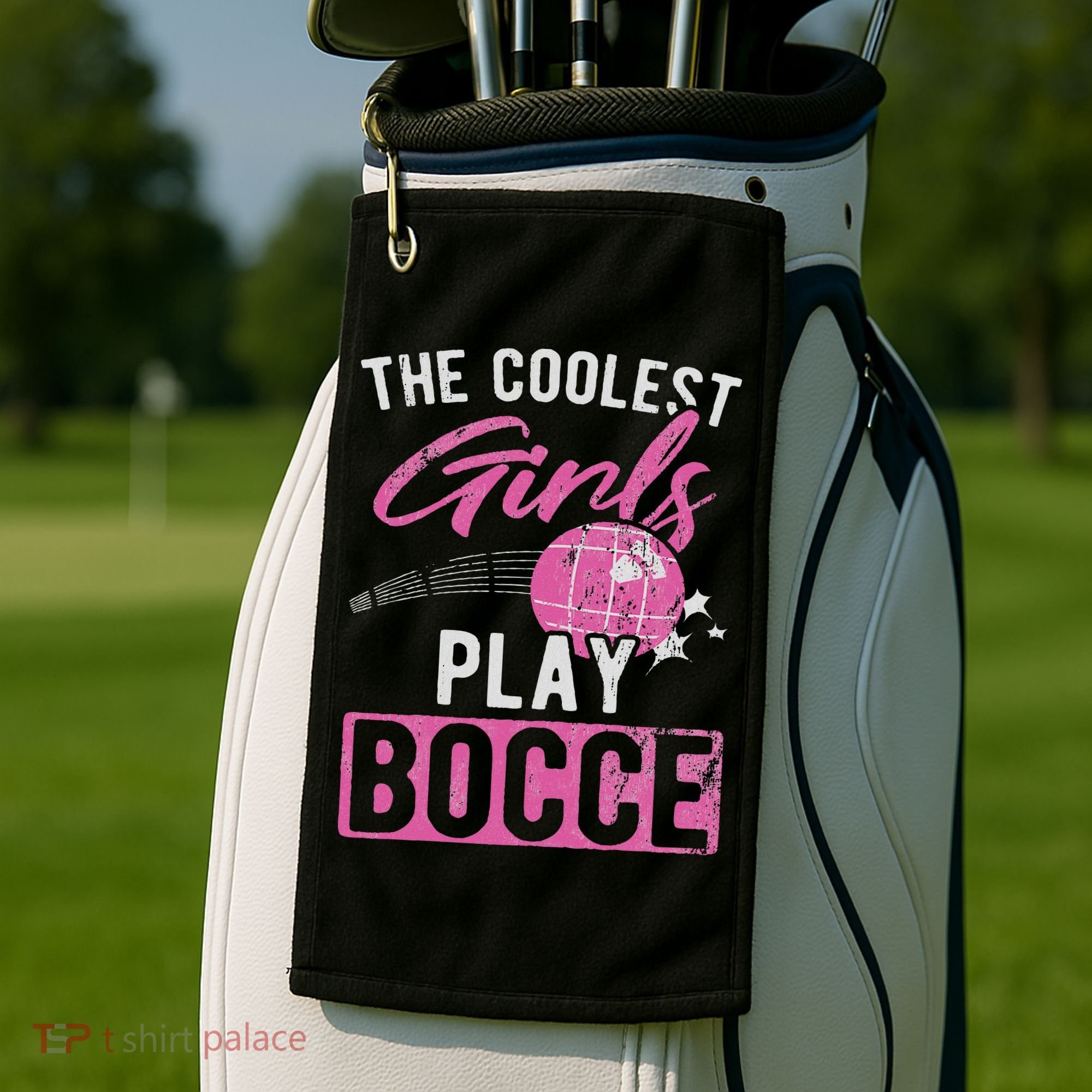 Coolest Play Bocce Ball Golf Towel