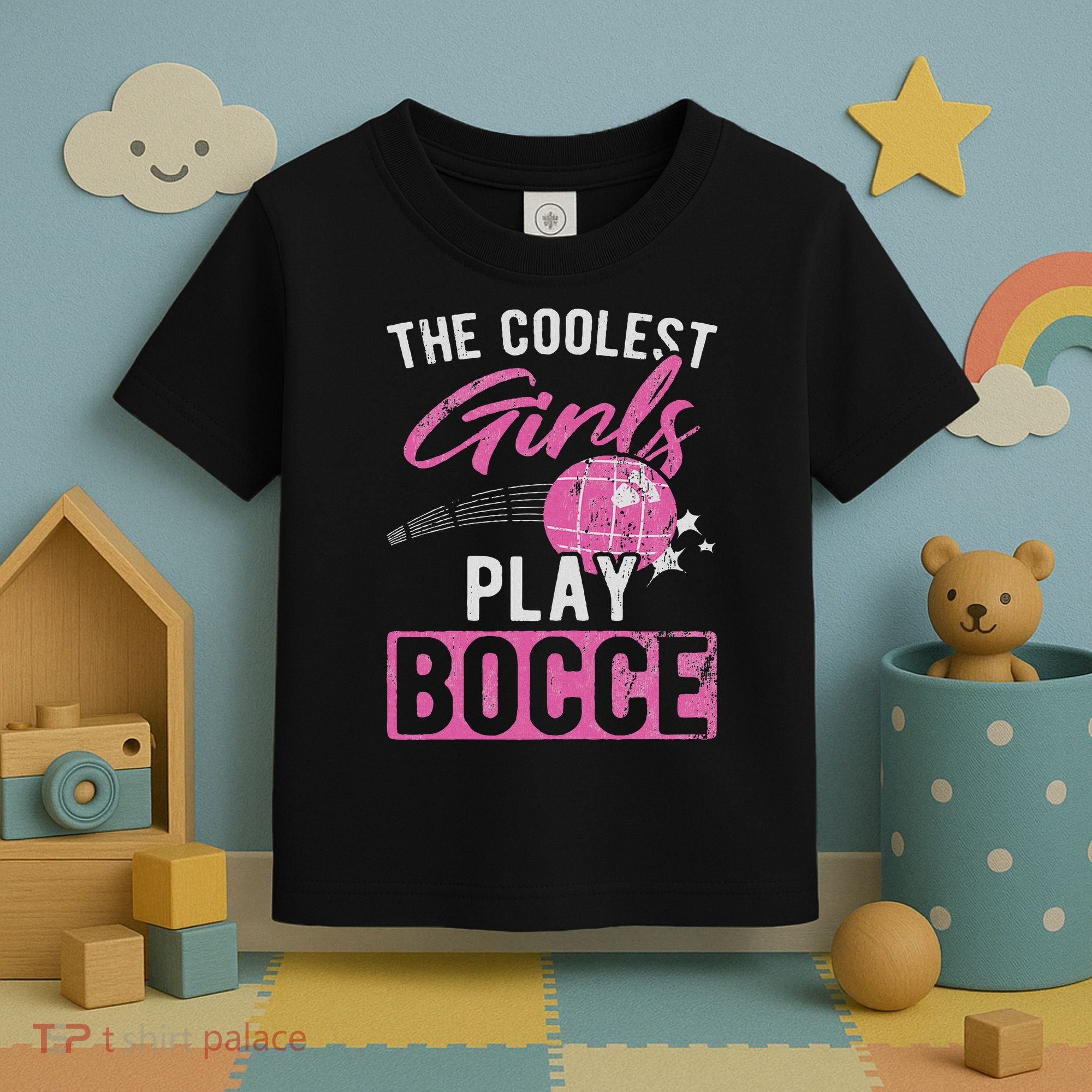 Coolest Play Bocce Ball Toddler T-Shirt