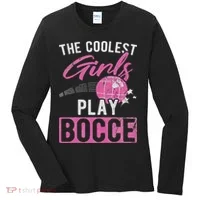 Coolest Play Bocce Ball Women's Long Sleeve Shirt thumb 0