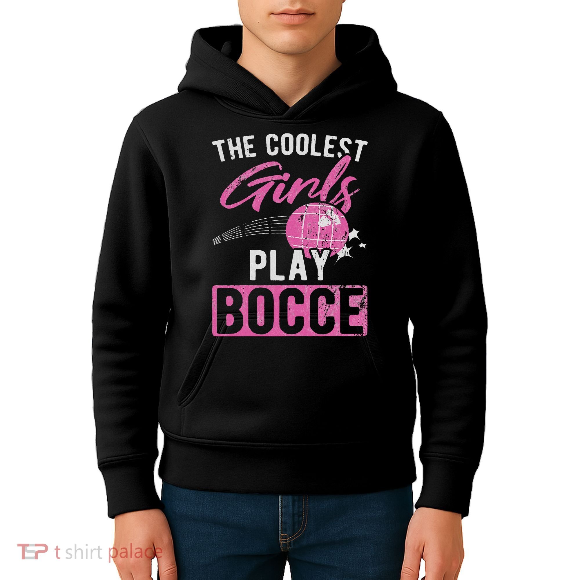 Coolest Play Bocce Ball Kids Hoodie