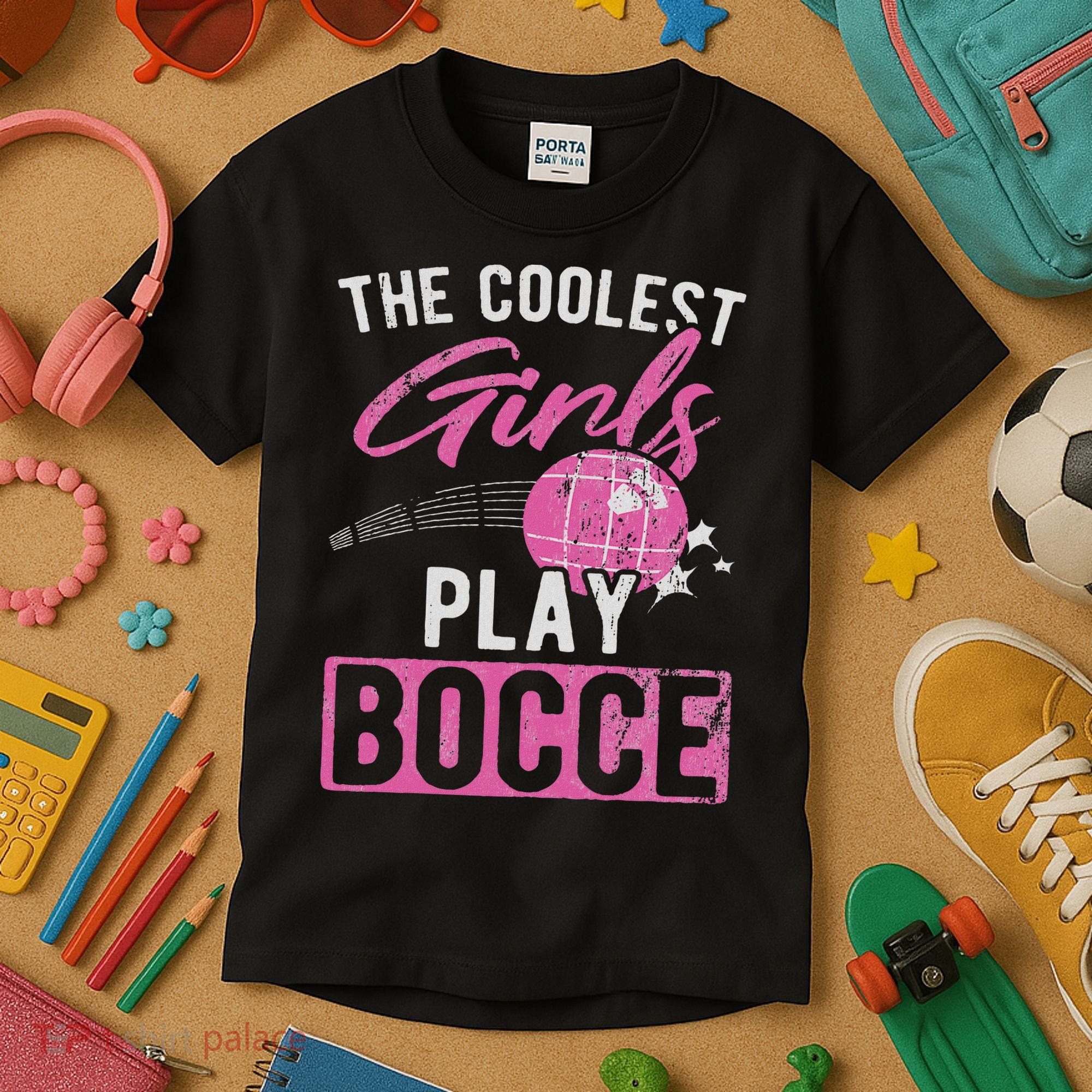 Coolest Play Bocce Ball Kids T-Shirt