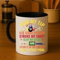 Cool Pool Billiards Billiard Player Table Sport Game Play Gift Coffee Mug thumb 4