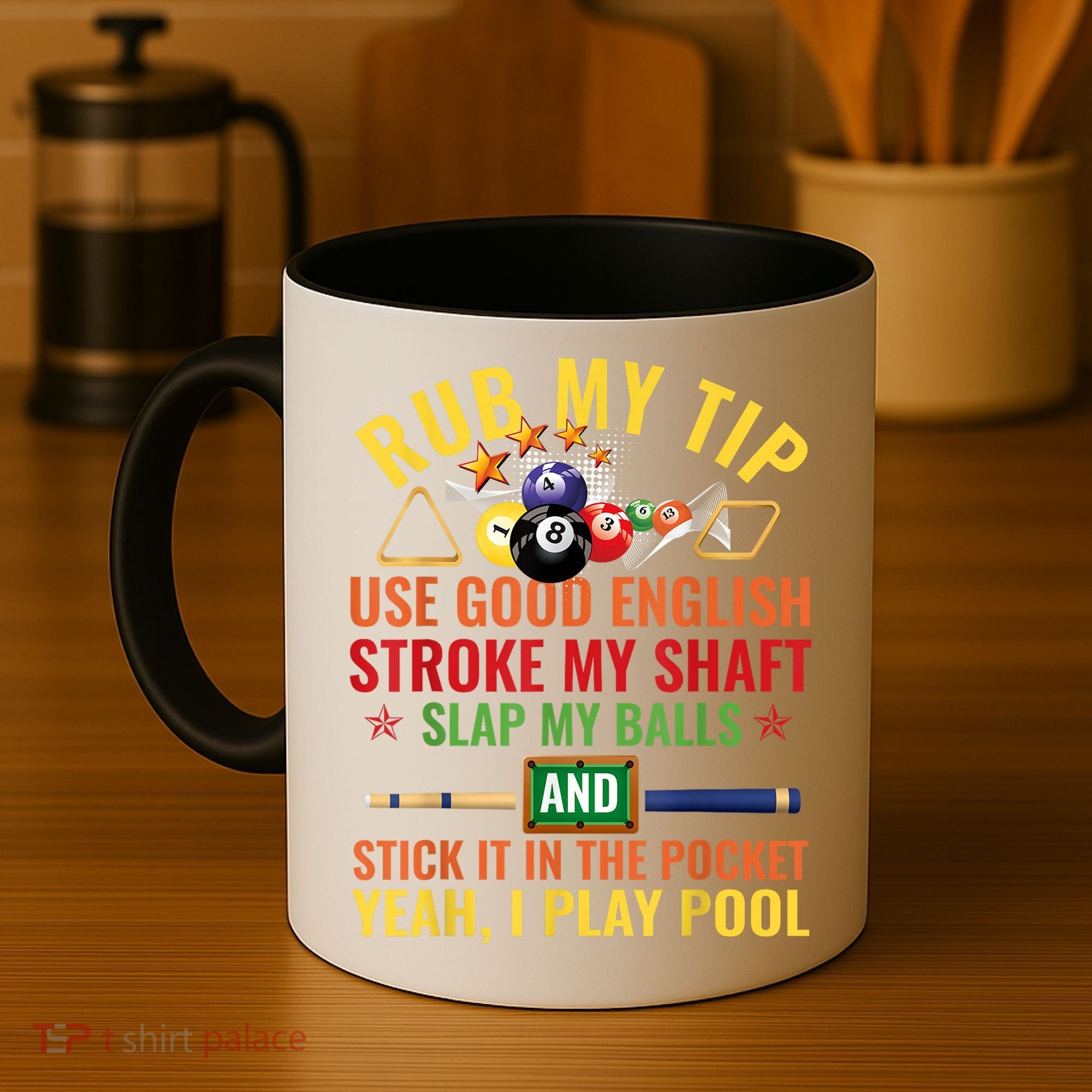 Cool Pool Billiards Billiard Player Table Sport Game Play Gift Coffee Mug
