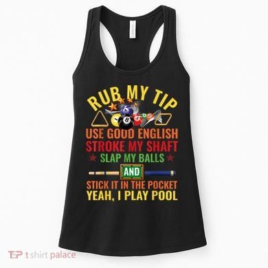 Cool Pool Billiards Billiard Player Table Sport Game Play Gift Women's Tank Top
