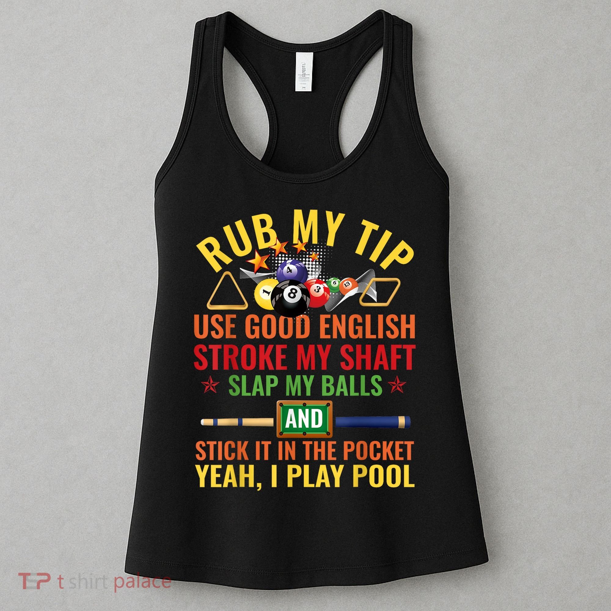 Cool Pool Billiards Billiard Player Table Sport Game Play Gift Women's Tank Top