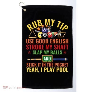 Cool Pool Billiards Billiard Player Table Sport Game Play Gift Golf Towel