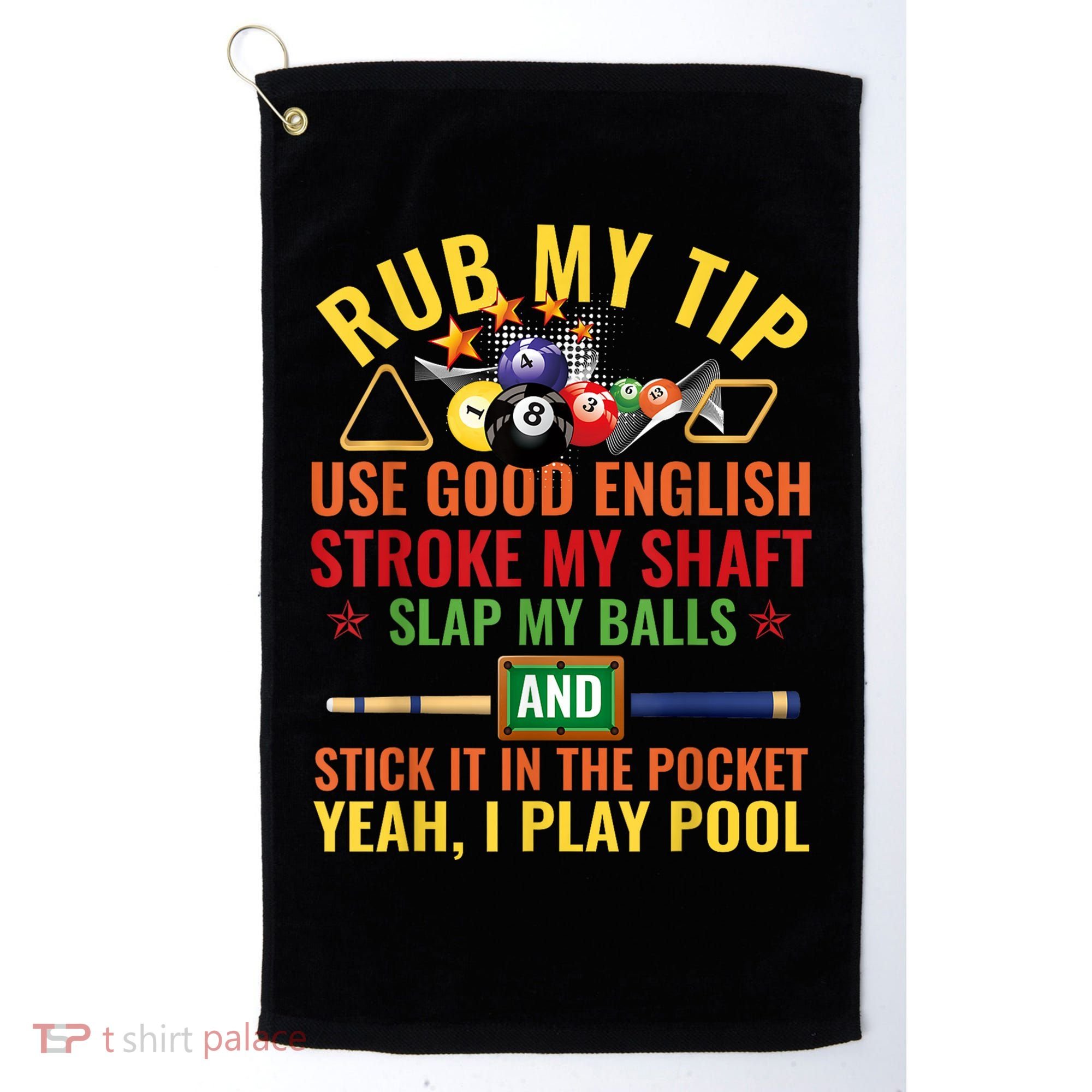 Cool Pool Billiards Billiard Player Table Sport Game Play Gift Golf Towel