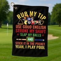 Cool Pool Billiards Billiard Player Table Sport Game Play Gift Golf Towel thumb 1