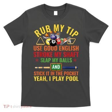 Cool Pool Billiards Billiard Player Table Sport Game Play Gift T-Shirt
