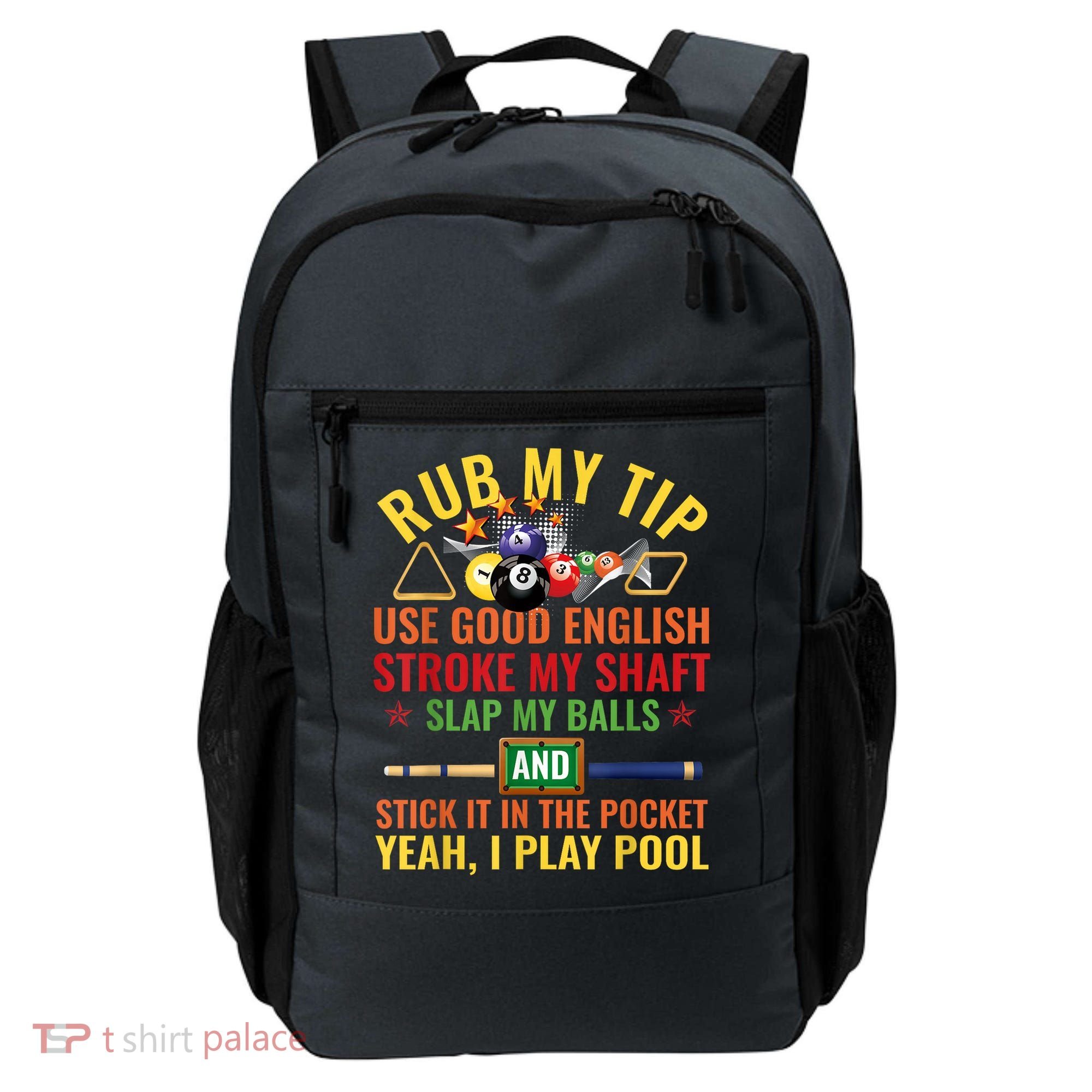 Cool Pool Billiards Billiard Player Table Sport Game Play Gift Backpack