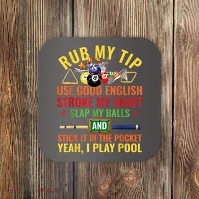 Cool Pool Billiards Billiard Player Table Sport Game Play Gift Coaster