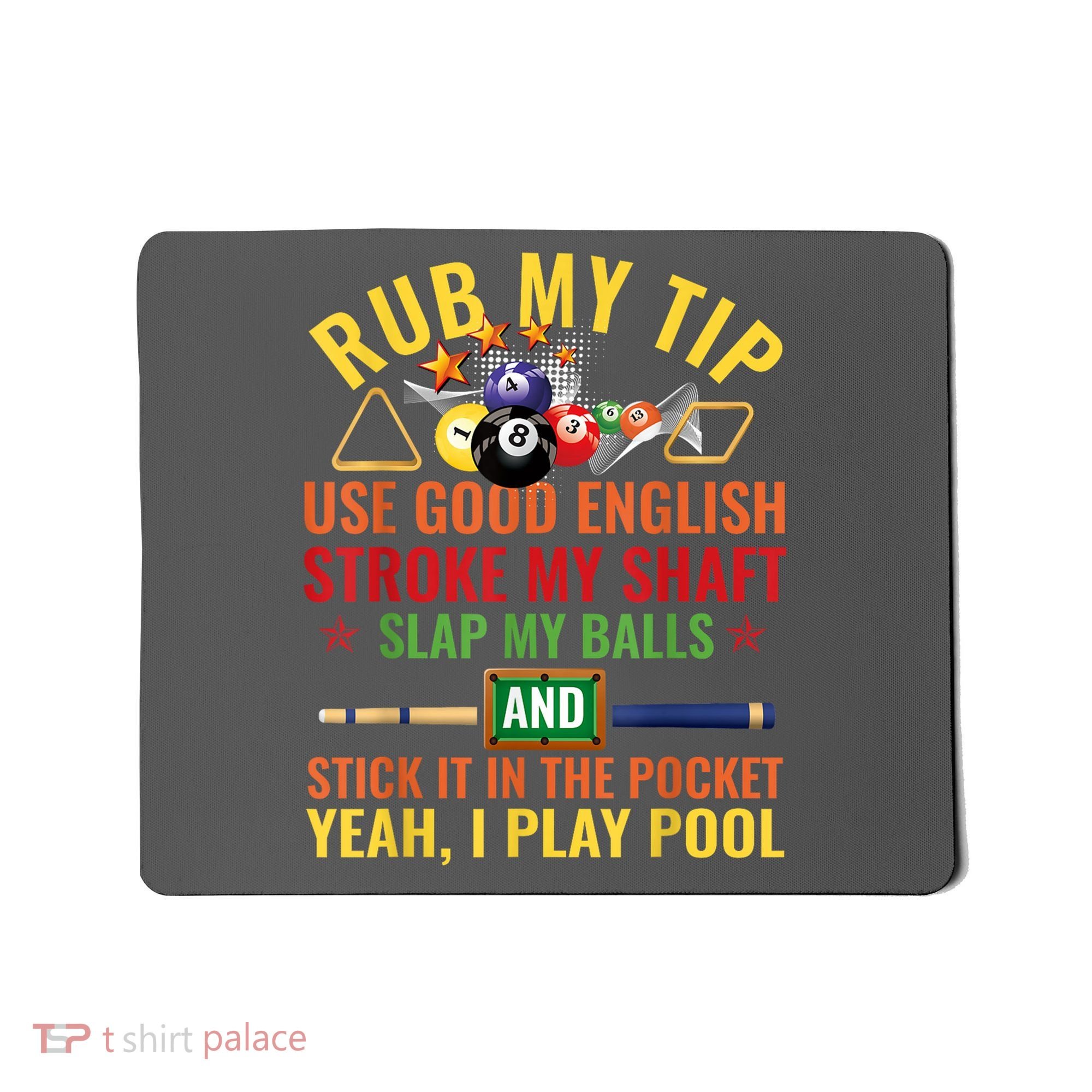 Cool Pool Billiards Billiard Player Table Sport Game Play Gift Mousepad