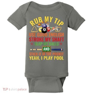 Cool Pool Billiards Billiard Player Table Sport Game Play Gift Baby Bodysuit