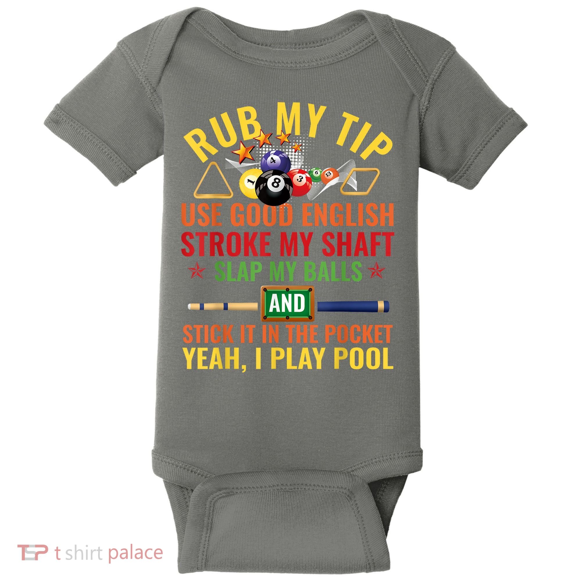Cool Pool Billiards Billiard Player Table Sport Game Play Gift Baby Bodysuit