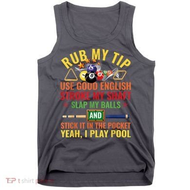 Cool Pool Billiards Billiard Player Table Sport Game Play Gift Tank Top
