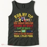 Cool Pool Billiards Billiard Player Table Sport Game Play Gift Tank Top thumb 2