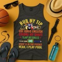 Cool Pool Billiards Billiard Player Table Sport Game Play Gift Tank Top thumb 4