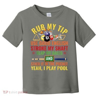Cool Pool Billiards Billiard Player Table Sport Game Play Gift Toddler T-Shirt