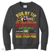 Cool Pool Billiards Billiard Player Table Sport Game Play Gift Kids Sweatshirt thumb 0