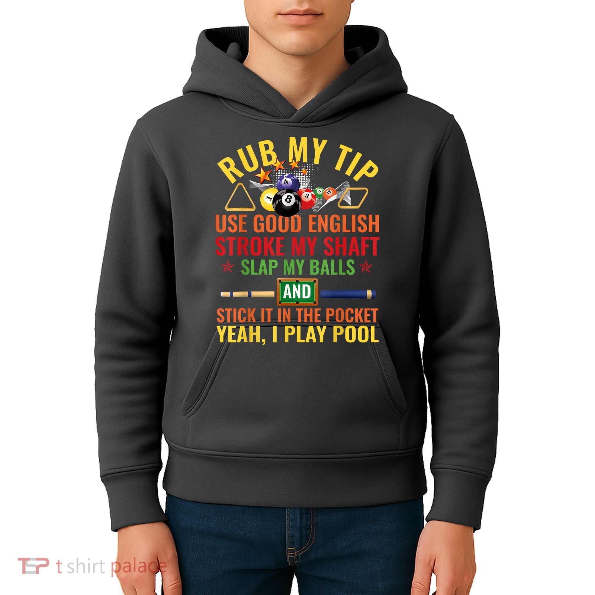 Cool Pool Billiards Billiard Player Table Sport Game Play Gift Kids Hoodie