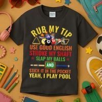 Cool Pool Billiards Billiard Player Table Sport Game Play Gift Kids T-Shirt thumb 3