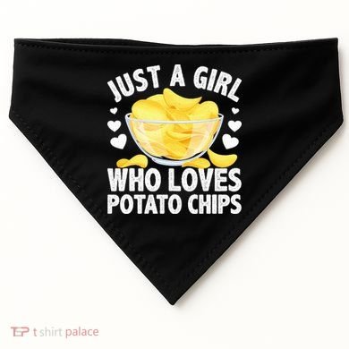 Cool Potato Chip Bag Chips Snack Food USA-Made Doggie Bandana