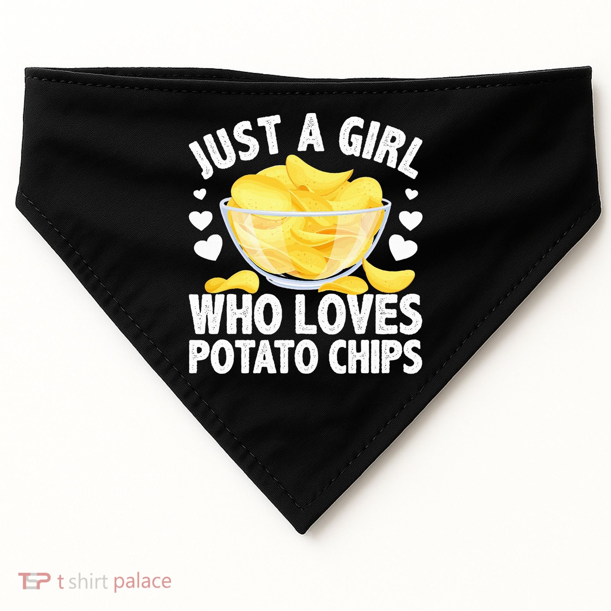 Cool Potato Chip Bag Chips Snack Food USA-Made Doggie Bandana