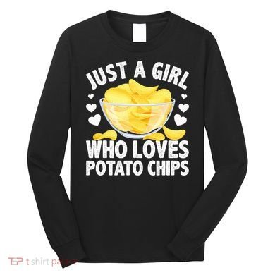 Cool Potato Chip Bag Chips Snack Food Long Sleeve Shirt