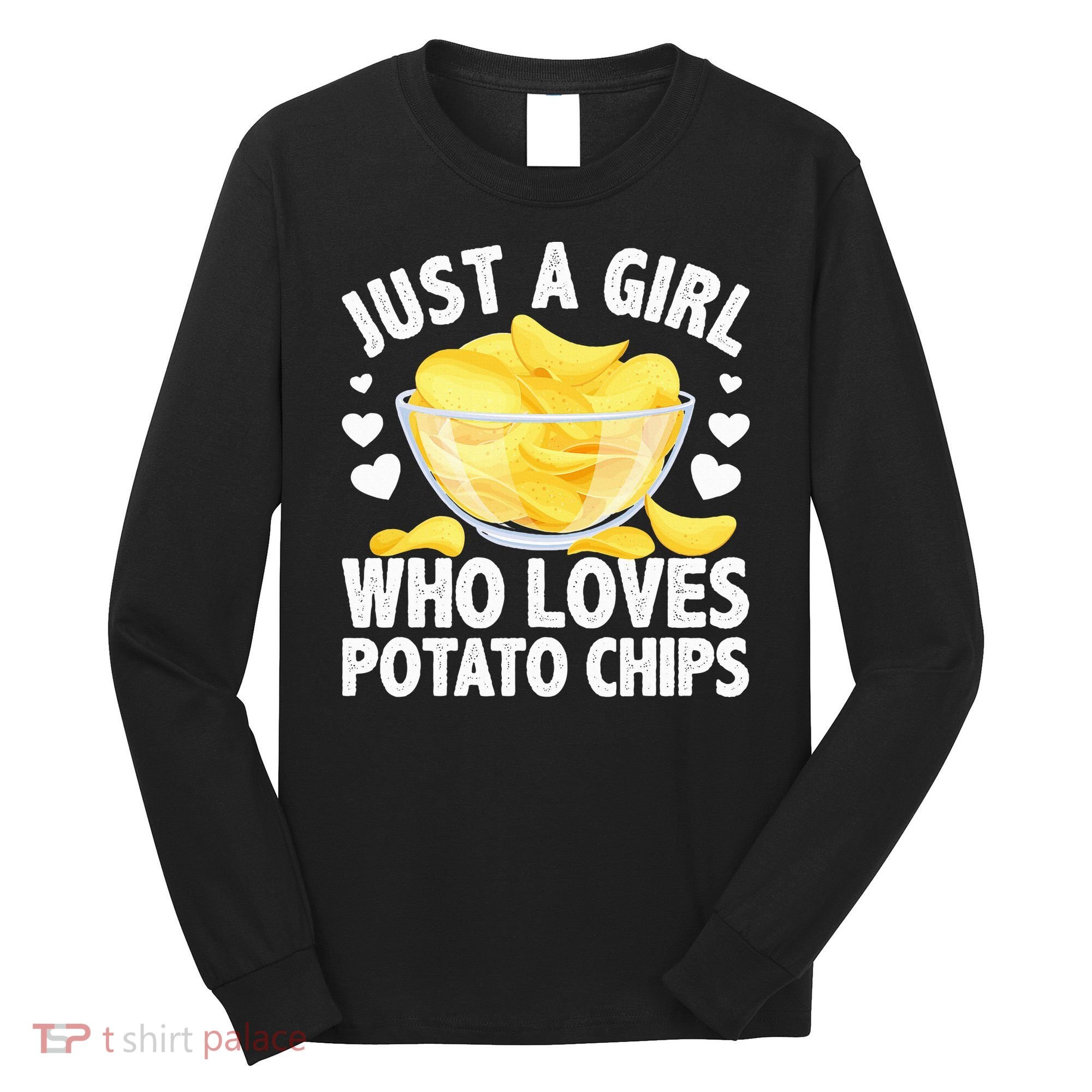Cool Potato Chip Bag Chips Snack Food Long Sleeve Shirt