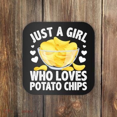 Cool Potato Chip Bag Chips Snack Food Coaster