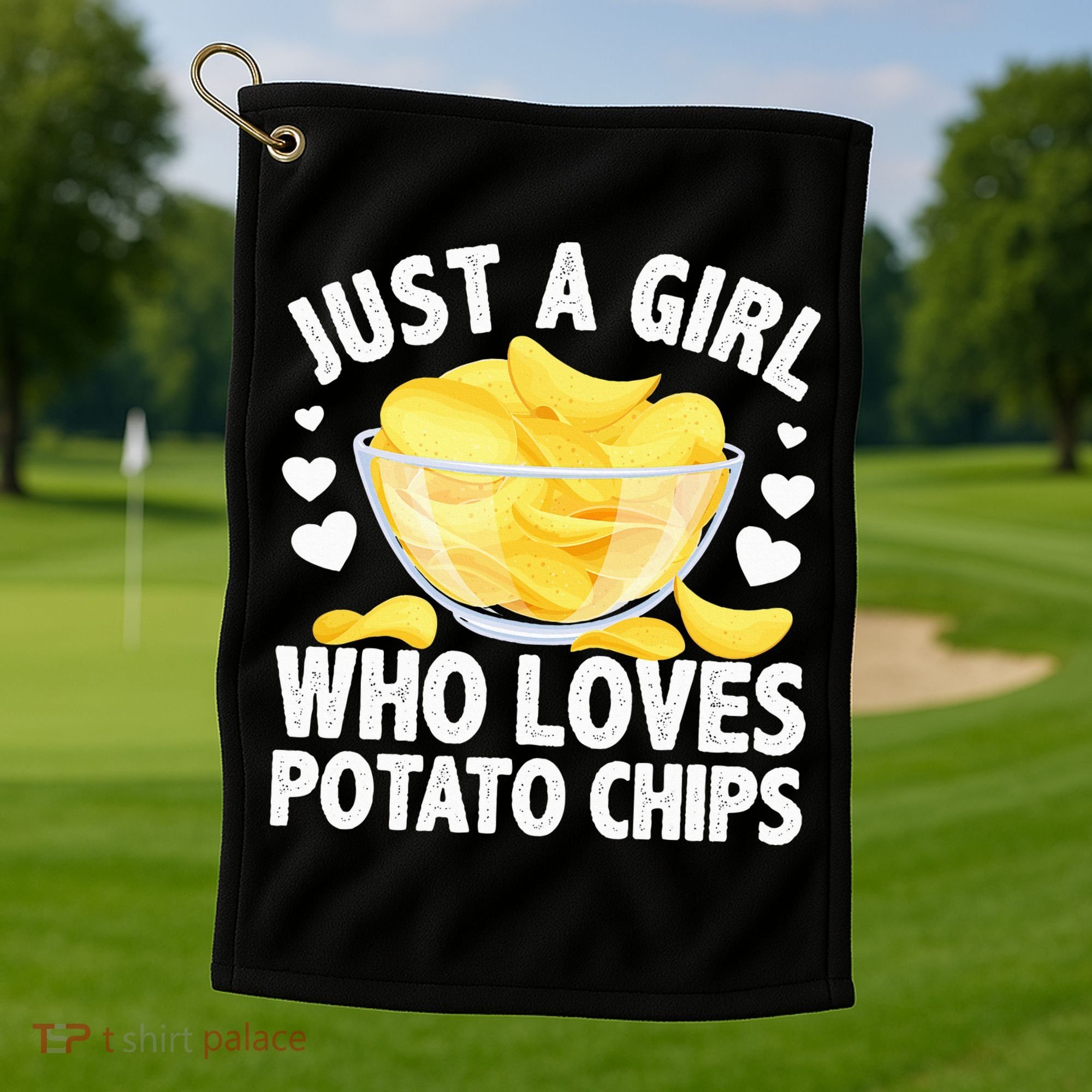 Cool Potato Chip Bag Chips Snack Food Golf Towel