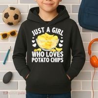 Cool Potato Chip Bag Chips Snack Food Kids Hoodie thumb 2