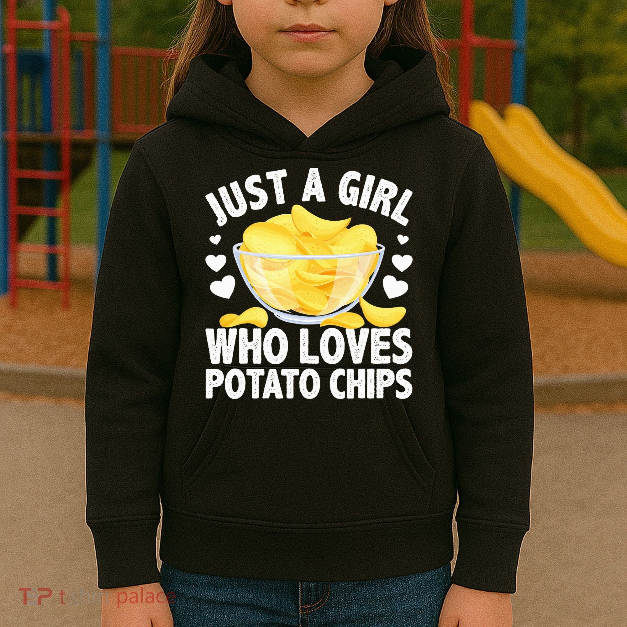 Cool Potato Chip Bag Chips Snack Food Kids Hoodie