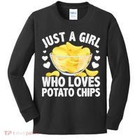 Cool Potato Chip Bag Chips Snack Food Kids Long Sleeve Shirt thumb 0