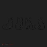 Cat Poses Cat Lover Minimalist Art Beanie thumb 2
